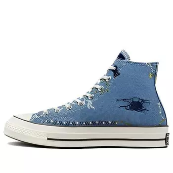 Кроссовки chuck 70 high 'cowboy embroidery' Converse, голубой