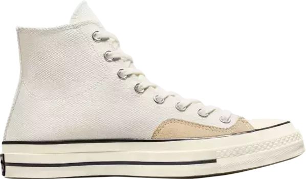Кроссовки Chuck 70 High 'Crafted Patchwork - Egret', кремовый