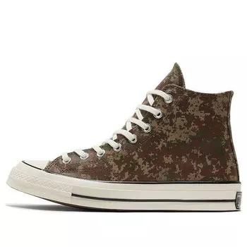 Кроссовки chuck 70 high 'digi camo - brown' Converse, коричневый