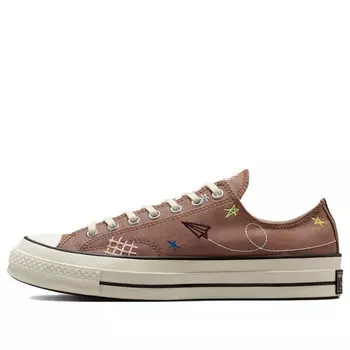 Кроссовки chuck 70 low 'cowboy embroidery' Converse, оранжевый