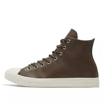 Кроссовки chuck taylor all star high 'color leather - engine smoke' Converse, коричневый