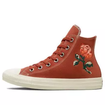 Кроссовки chuck taylor all star high 'embroidered roses' Converse, оранжевый
