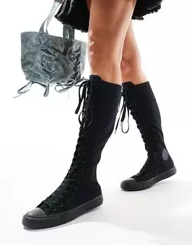 Кроссовки Chuck Taylor All Star Knee High черного цвета Converse