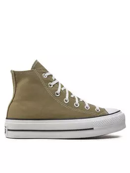 Кроссовки Chuck Taylor All Star Lift Hi A07571C Converse, хаки