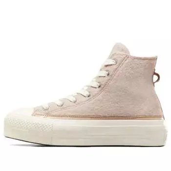 Кроссовки chuck taylor all star lift platform faux mohair 'pink' Converse, розовый