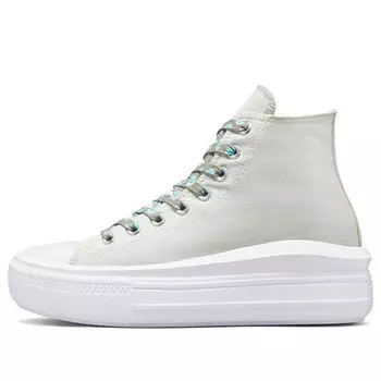Кроссовки chuck taylor all star move platform 'gray green' Converse, серый