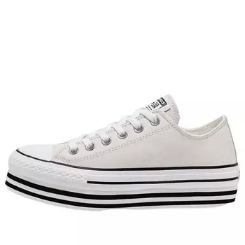 Кроссовки chuck taylor all star platform low top creamy sponge cake sole Converse, белый