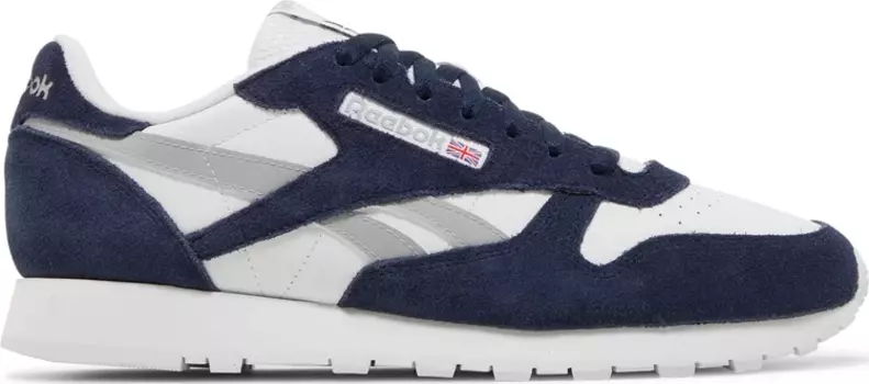 Кроссовки classic leather 'vector navy white' Reebok, синий