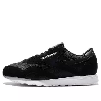 Кроссовки classic leather 'black white' Reebok, черный