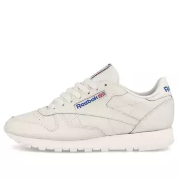 Кроссовки classic leather 'chalk vector blue red' Reebok, мультиколор