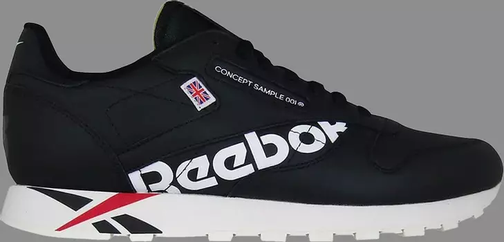 Кроссовки classic leather mu Reebok, черный