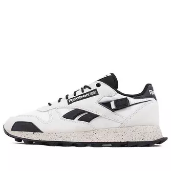 Кроссовки classic leather 'winterized - white pure grey' Reebok, белый