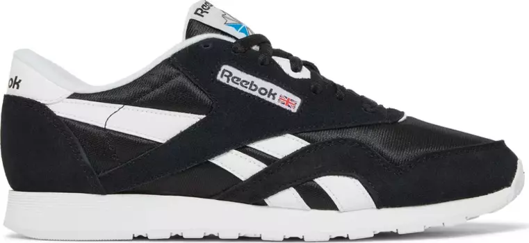 Кроссовки classic nylon 'black white' Reebok, черный