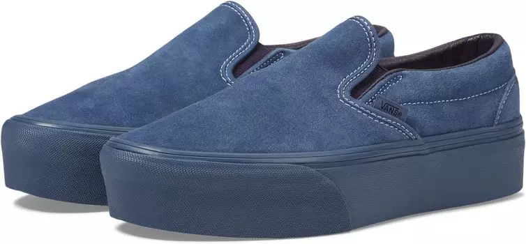 Кроссовки Classic Slip-On Stackform Vans, цвет Suede Multi