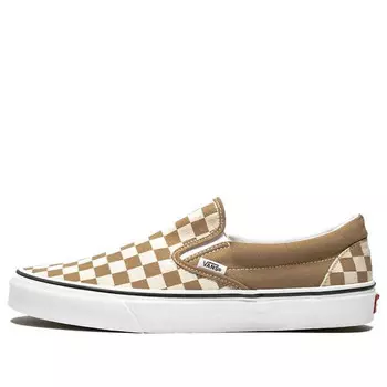 Кроссовки classic slip-on 'tiger's eye' Vans, коричневый