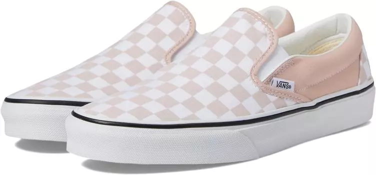 Кроссовки Classic Slip-On Vans, цвет Color Theory Checkerboard Rose Smoke