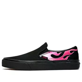 Кроссовки classic slipon 'flame' Vans, черный