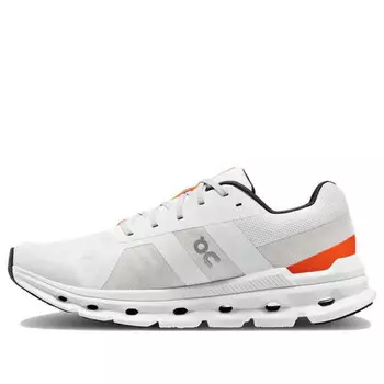 Кроссовки cloudrunner 'undyed white flame' On Running, белый