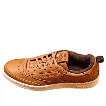 Кроссовки club c 85 premium leather 'brown' Reebok, коричневый