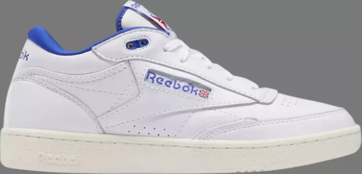 Кроссовки club c mid 2 vintage 'white bright cobalt' Reebok, белый