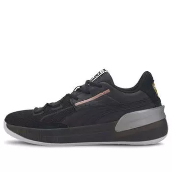 Кроссовки clyde hardwood 'metallic black' Puma, черный