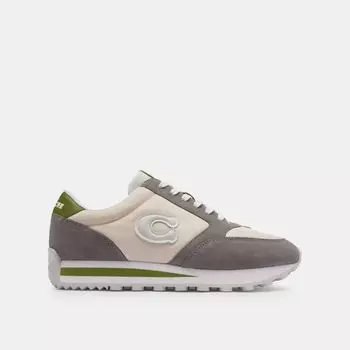 Кроссовки Coach Runner Sneaker, цвет Dark Lime/Chalk