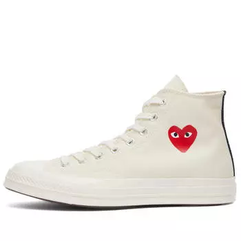 Кроссовки Comme Des Garons Play X Converse Chuck Taylor Red Heart 197, белый