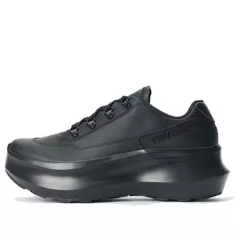 Кроссовки comme des garons sr811 leather platform 'black' Salomon, черный