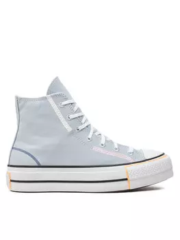 Кроссовки Converse Bambas Chuck Taylor All Star Lift Platform Color Pop Hi A07596C, синий