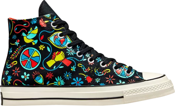 Кроссовки Converse Chuck 70 High Peace & Unity, разноцветный