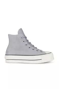 Кроссовки Converse Chuck Taylor All Star Lift Cozy Utility, цвет Gravel, Iron Grey, & Egret
