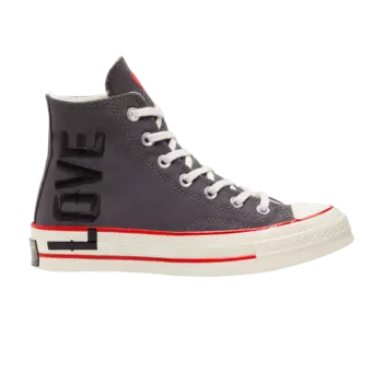 Кроссовки Converse Wmns Chuck 70 High 'Love Fearlessly', серый