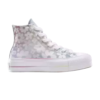 Кроссовки Converse Wmns Chuck Taylor All Star Lift Platform High Gradient Flowers, фиолетовый