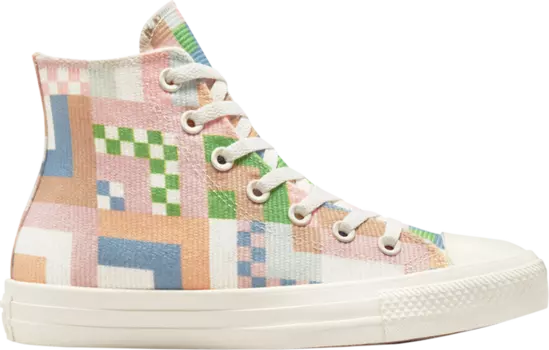 Кроссовки Converse Wmns Chuck Taylor All Star Crafted High Abstract Stripes, белый
