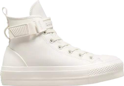 Кроссовки Converse Wmns Chuck Taylor All Star Lift Platform Hike High Vintage White, белый