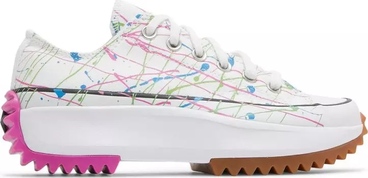 Кроссовки Converse Wmns Run Star Hike Low Splatter Paint - White, белый