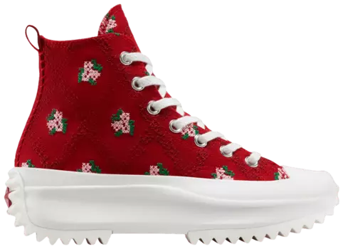 Кроссовки Converse Wmns Run Star Hike Platform High 'Cross Stitch Roses', красный