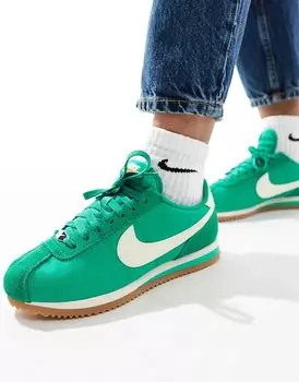 Кроссовки Cortez TXT зеленого и белого цвета Nike