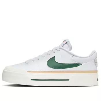Кроссовки court legacy lift 'white sail fir' Nike, белый