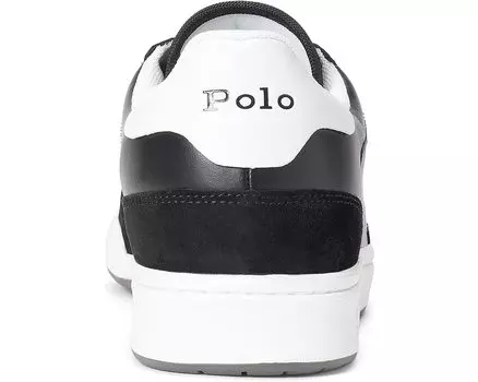 Кроссовки Court Low-Top Sneaker Polo Ralph Lauren, черный
