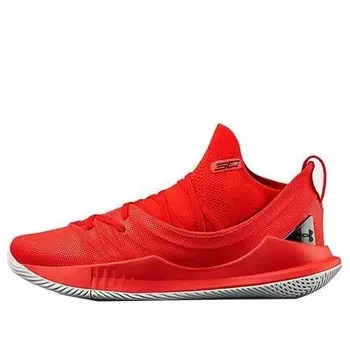 Кроссовки curry 5 'fired up' Under Armour, красный