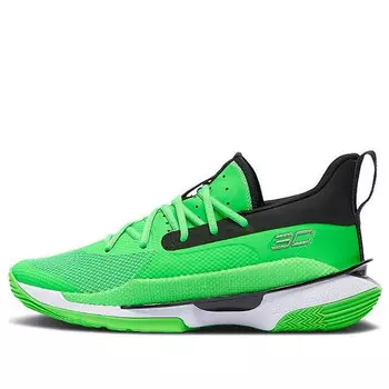 Кроссовки curry 7 team 'green black' Under Armour, зеленый