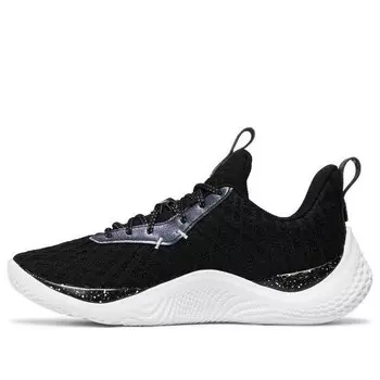 Кроссовки curry flow 10 team basketball shoes 'black white' Under Armour, черный