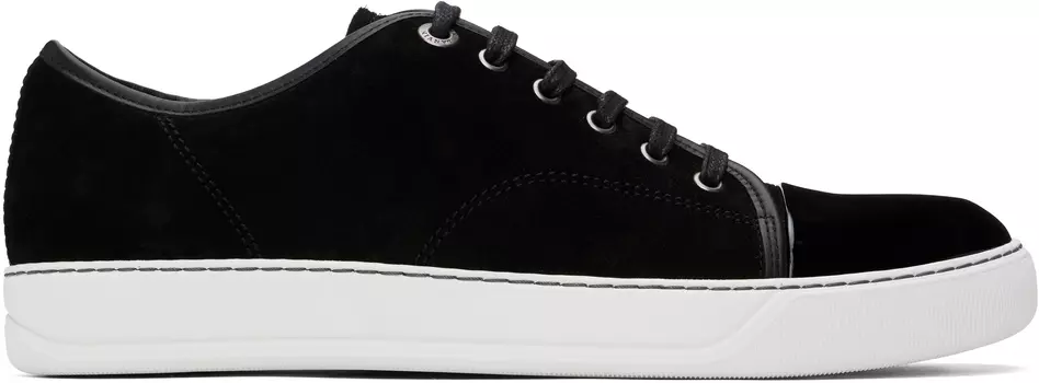 Кроссовки DBB1 из замши и лакированной кожи Lanvin