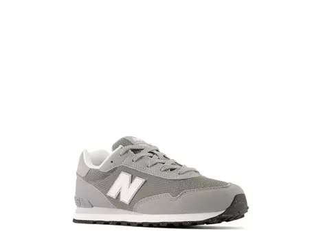 Кроссовки детские New Balance 515 V3 на шнуровке, серый