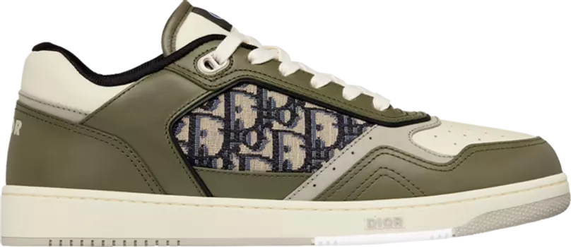Кроссовки Dior B27 Low Dior Oblique - Olive, зеленый
