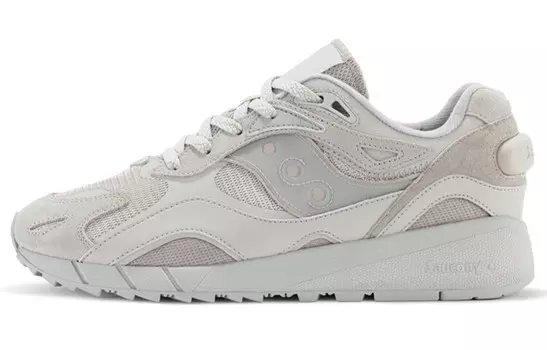 Кроссовки для бега Shadow 6000 унисекс с низким верхом светло-серые Saucony
