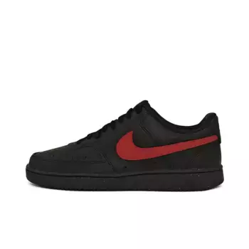 Кроссовки для скейтбординга Court Vision Low Unisex Low-Top Black Red Nike