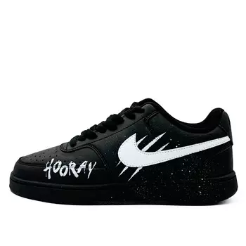 Кроссовки для скейтбординга Court Vision Low Unisex Low-Top Black/White Nike