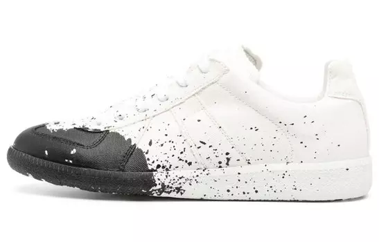 Кроссовки для скейтбординга женские, низкие, белые/черные Maison Margiela